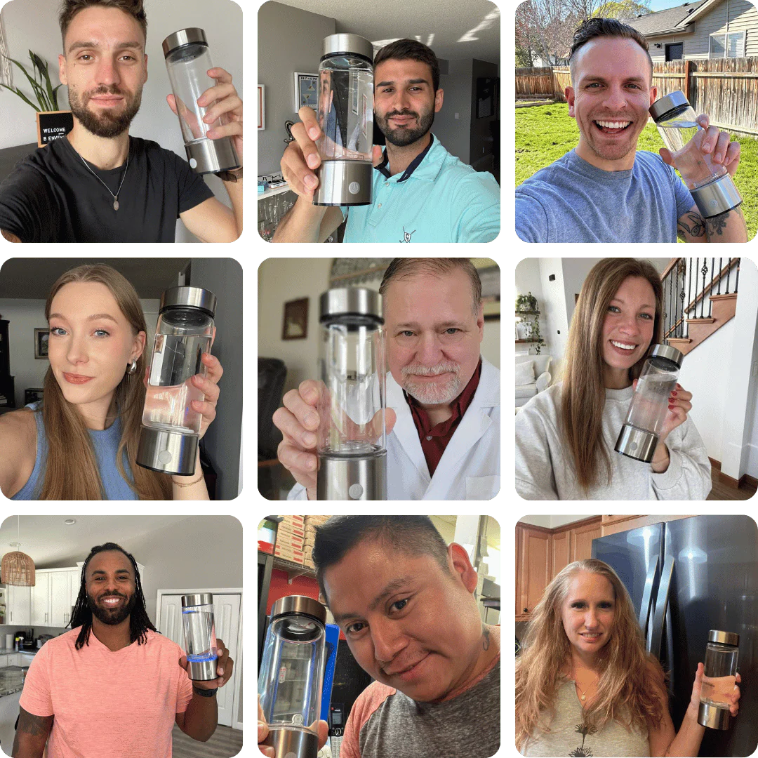 The improved hydrogen water bottle "HydroVive 2.0" - Doctor-tested and recommended