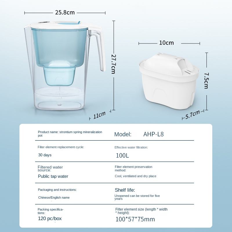AlpinePure water filter pitcher – incl. 1 cartridge